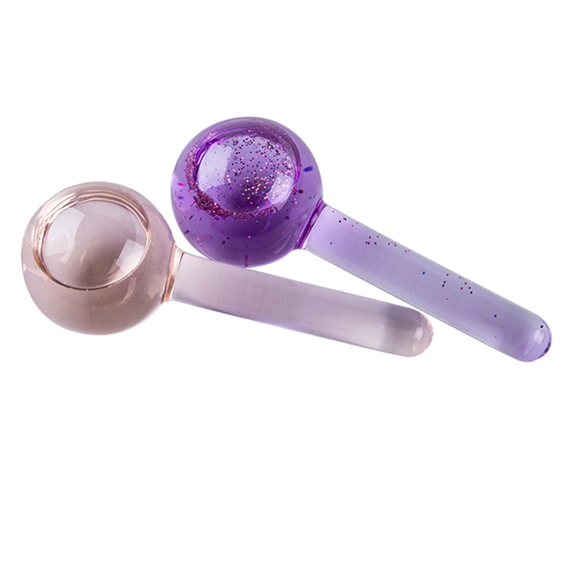 Beauty Ice Hockey Energy Beauty Crystal Ball Facial Cooling Ice Globes Water Wave Face and Eye Massage Skin Care 85mm