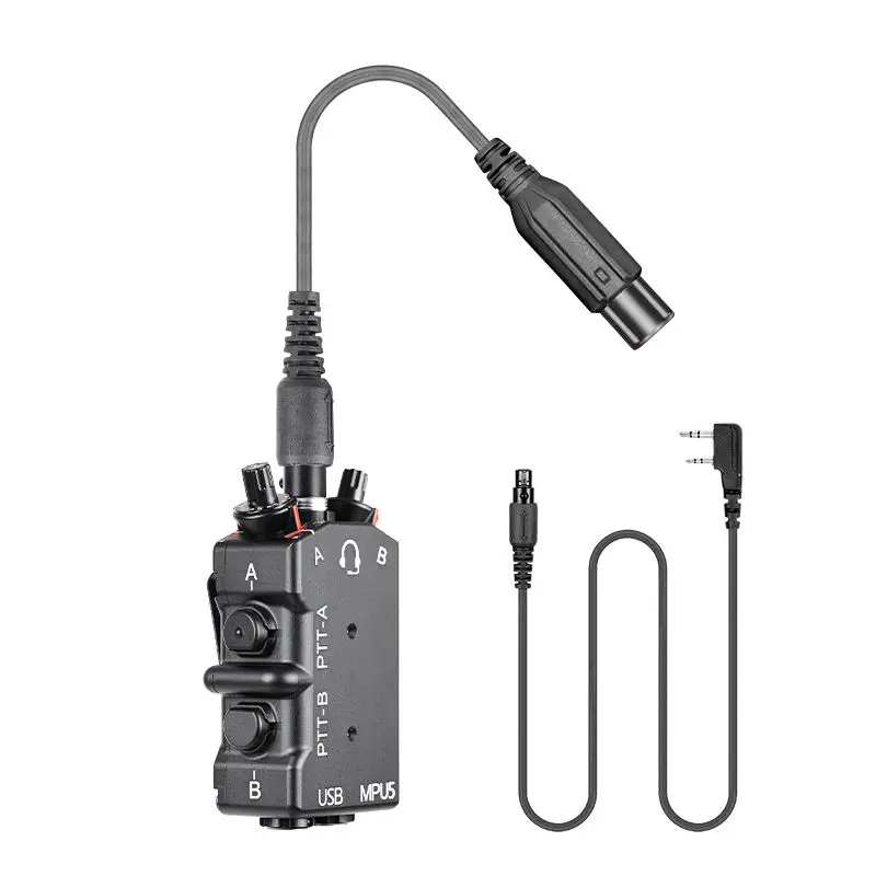 MPU5 双方向無線通信用デュアル PTT フルメタル CNC タクティカル