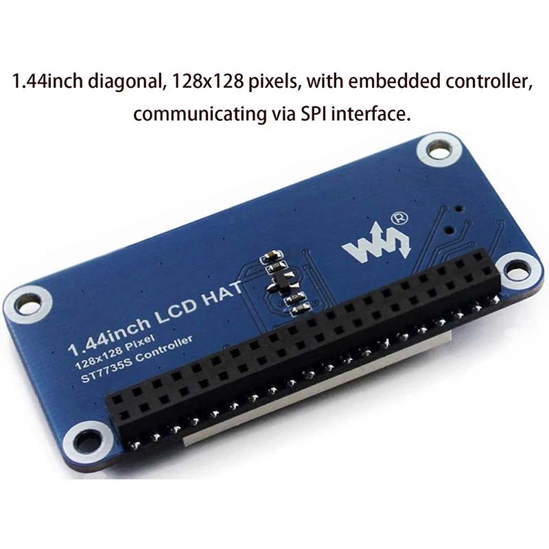 2B/3B/3B+/Zero/Zero W 128X128 픽셀 SPI 인터페이스 LED 백라이트 3.3V 용 새 1.44 인치 LCD 디스플레이 모자