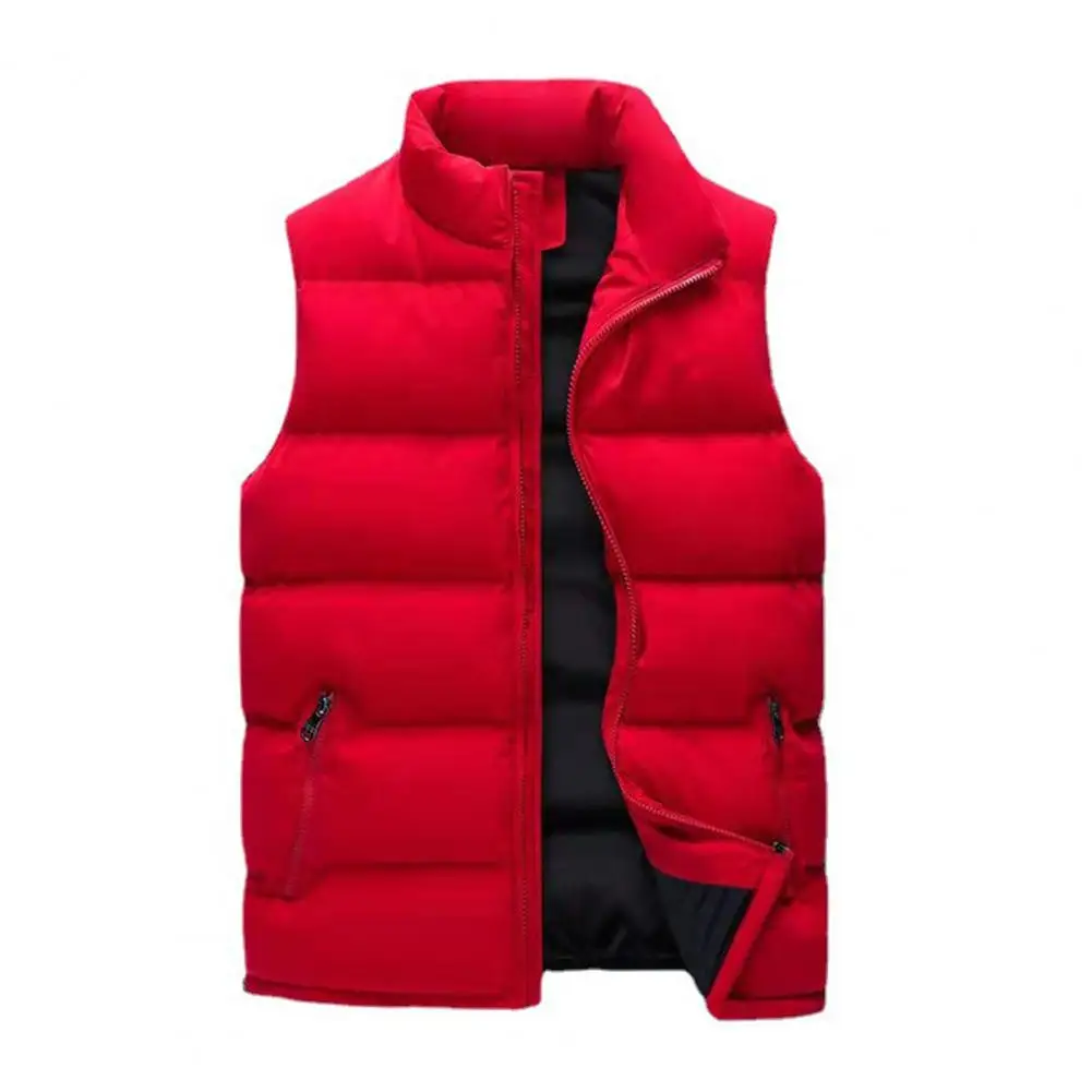 

Trending Men Autumn Winter Stand Collar Waistcoat Outdoor Keep Warm Down Vest Casual Sleeveless Fashion Jacket Coat