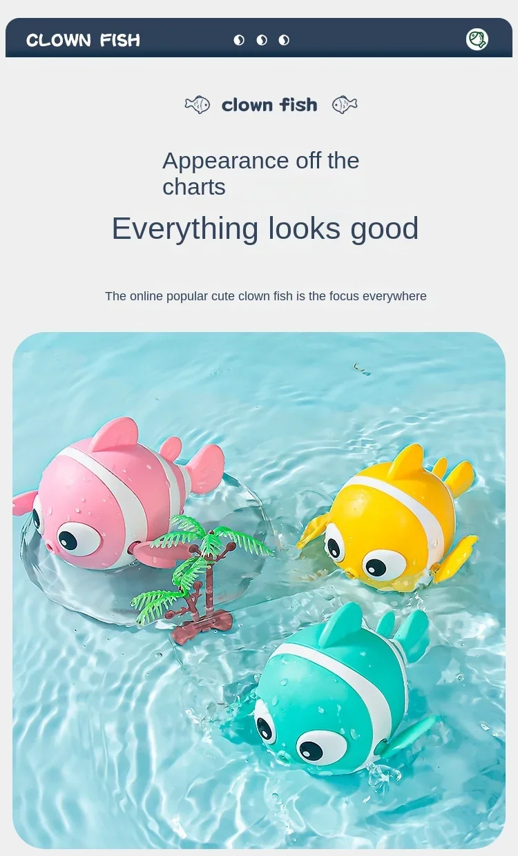 Baby Bath Toy - Clockwork Action