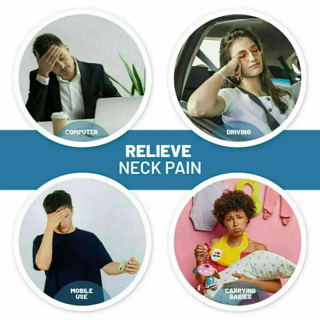 Nyaki Vállhordozó Relaxer Méhnyakos Kiropraktikus Vontatás Nyújtás Párna Izomfájdalom Enyhítéséhez Gerinc Korrekció - Image 6