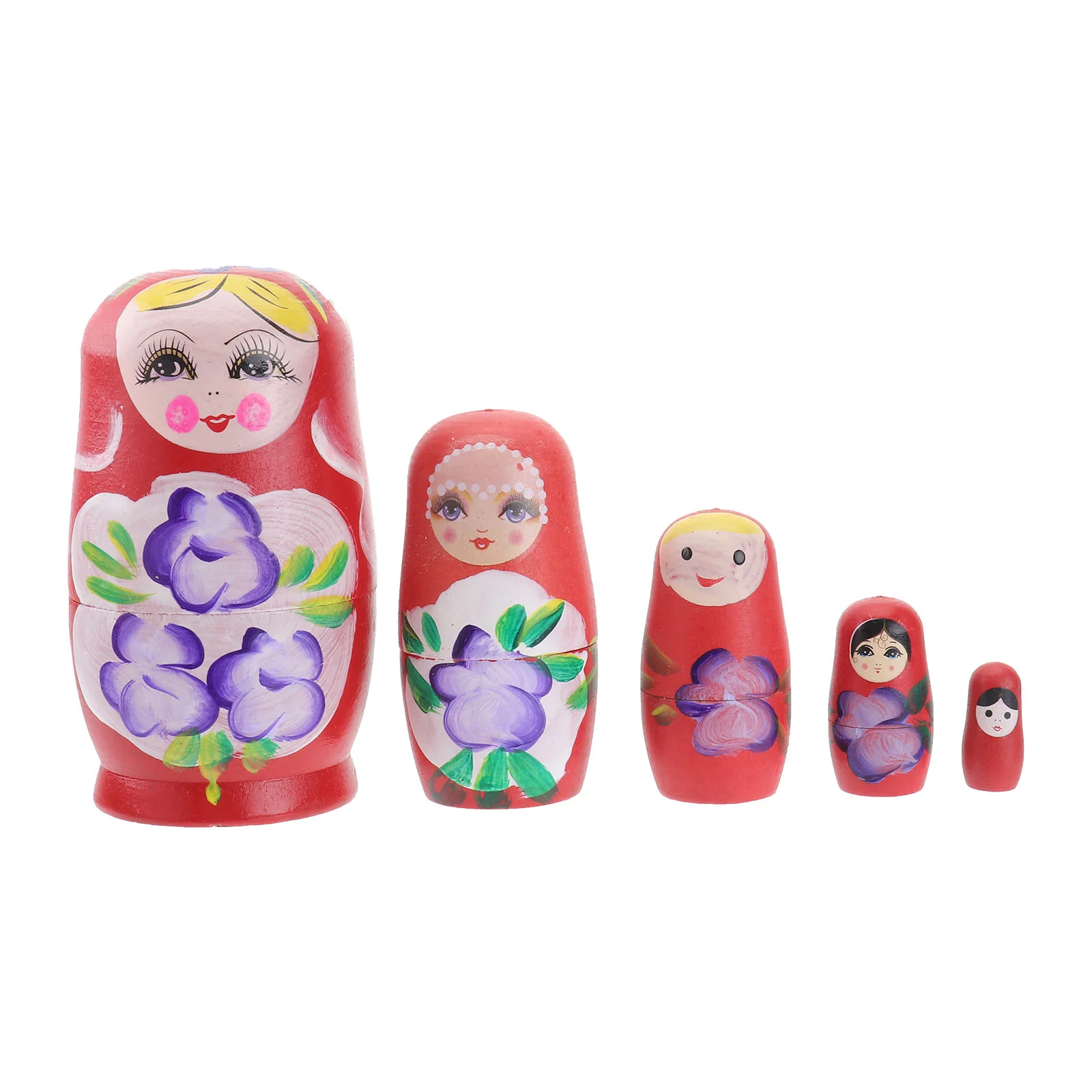 

Wooden Russian Matryoshka Creative Toys Nesting Doll Chic Home Adornment Cute Wood Russian Montessori Funny Gifts