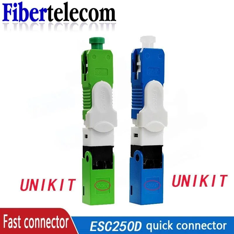 Original UNIKIT Brand ESC250D FTTH SC UPC Optical fiber quick connector SC FTTH Fiber Optic Fast Connector Embedded for video transceiver and cctv