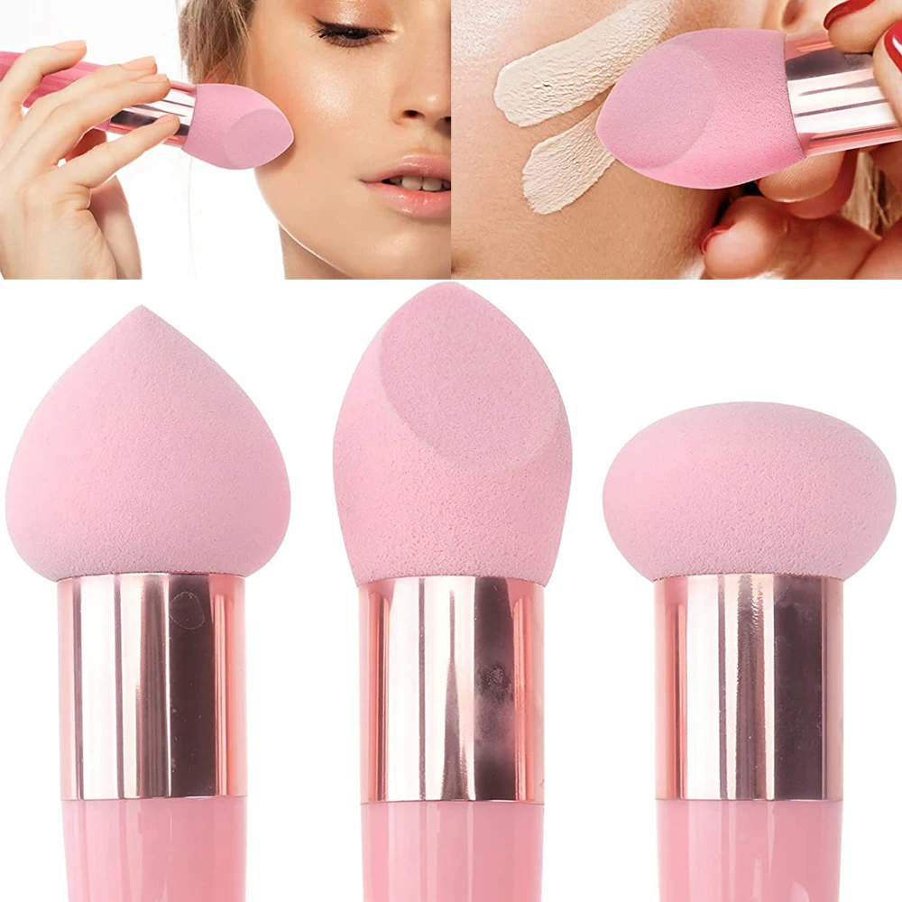 3 Pz/Set Fondotinta Per Il Trucco Blending Cosmetic Puff Powder Women Face Bb Cream Concealer Make Up Brush Applicator Strumenti Di Bellezza
