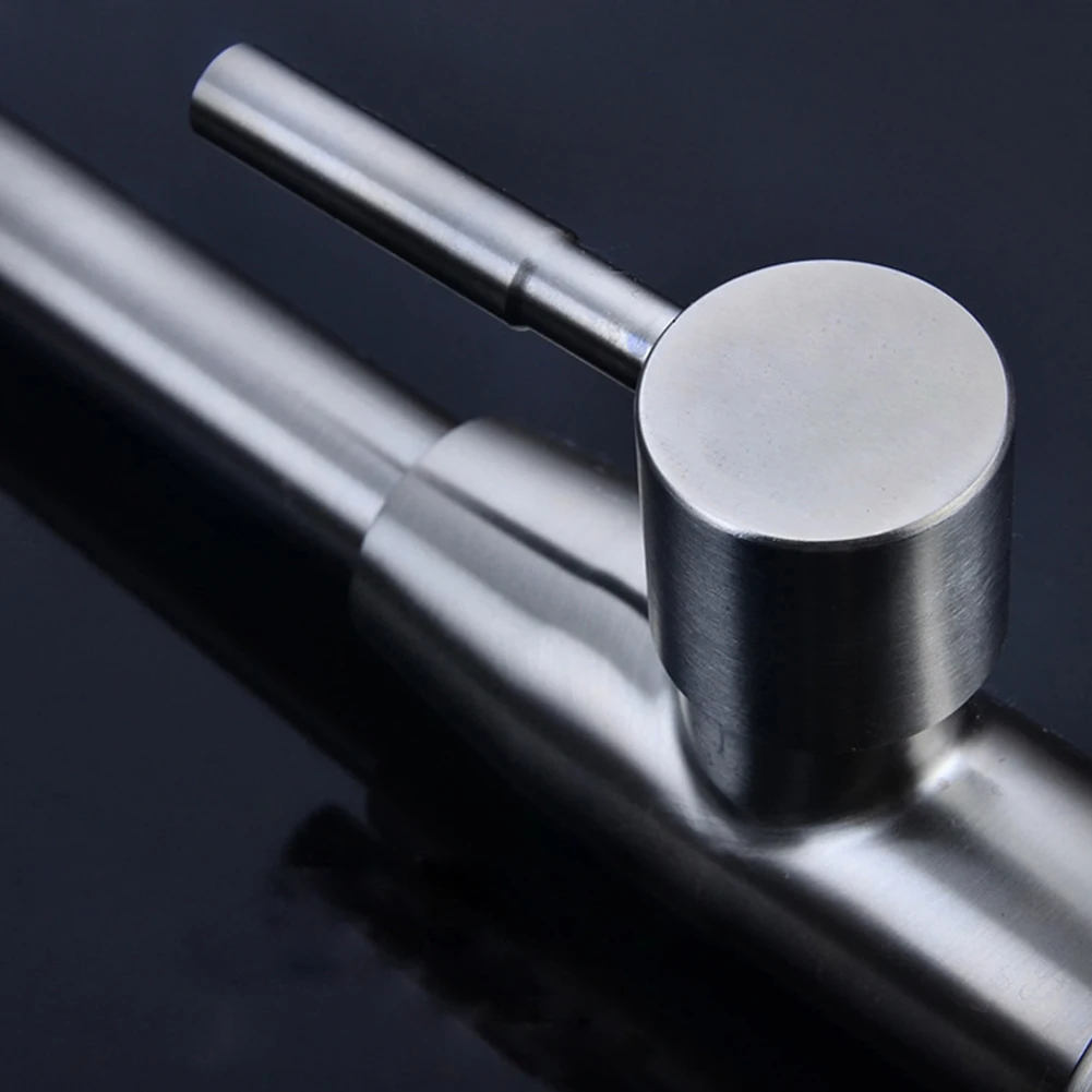1Pc Kitchen Faucet 304 Stainless Steel Tap Water Purifier Single Cold Lever Hole Tap Deck Mounted For Kitchen Bathroom Hardware