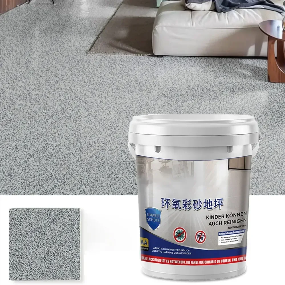 High-Gloss Marble Effect Epoxy Floor Coating 500G Indoor Outdoor Pure Natura Anti Slip Floor Paint