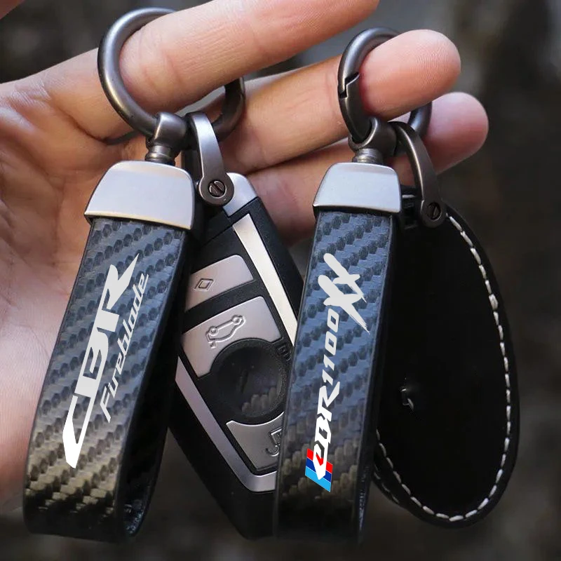 

Motorcycle Key chain Holder Keyrings Lanyard Leather Keyring Accessries for HONDA CBR CBR 250RR CBR 400RR CBR 600RR Accessries