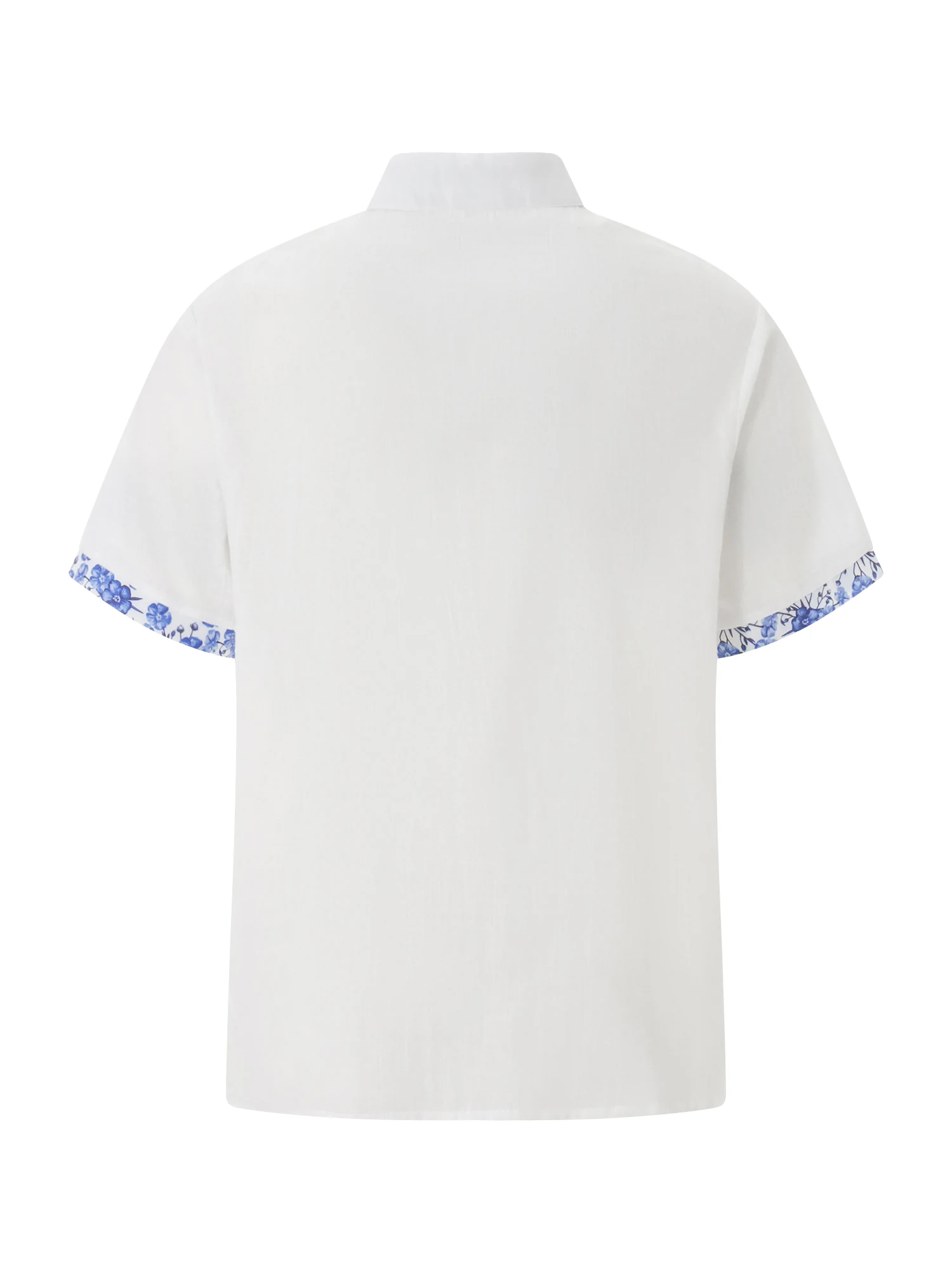 Men s Casual Short Sleeve Hawaiian Shirts with Contrast Color Buttons for Beach and Streetwear Fashion