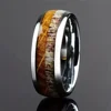 91998-a6bce2.jpg Bagues en titane et acier pour hommes, couleur violette, incrustation de coquille d'ormeau colorée, anneaux en acier inoxydable pour hommes, bijoux de mariage