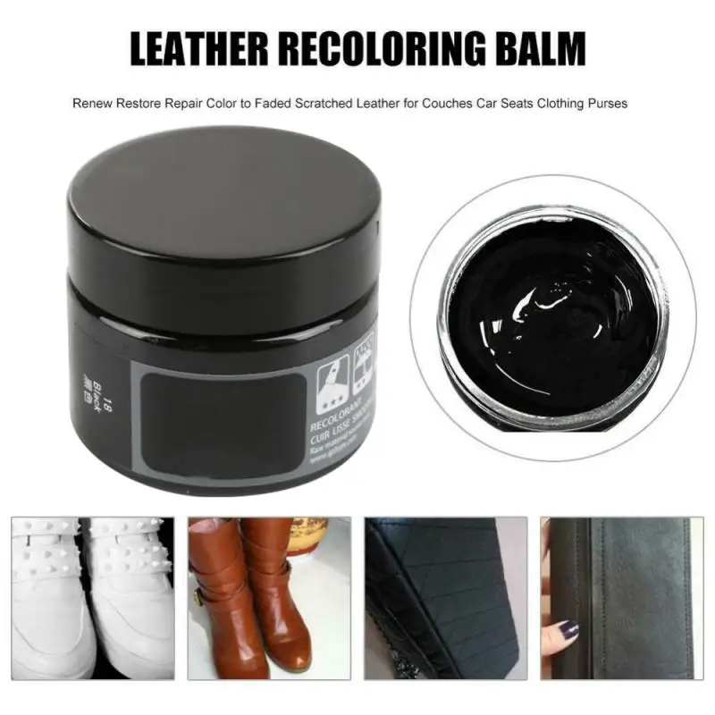 Cream Style Leather Repair Kit Car Seat Color Restoration Tool Fix Scratch Crack Rips Recoloring Shoes Clothes Sofa Scrach Set leather repair gel,leather repair kit