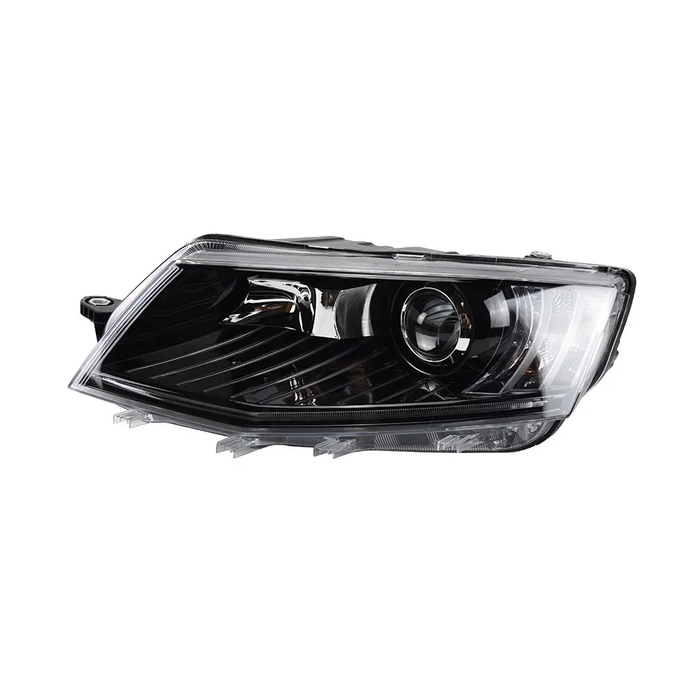 Car Front Headlight for Skoda 2015-2017 Octavia A6 LED HeadLamp Styling Dynamic Turn Signal Lens Automotive Accessories Assembly 2pcs lot original cdm12 4 05 optical pick up mechanism cdm12 4 can repalce vam1204 cd laser lens assembly for philips cdm12 4