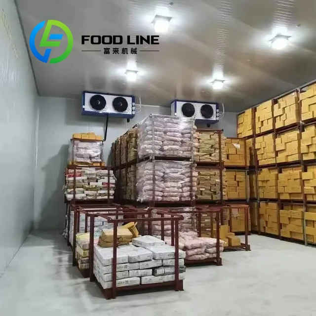Unité de réfrigération, stockage de pièce froide, marche dans le congélateur, salle de stockage de froid industrielle avec unité de réfrigération et évaporateur 1