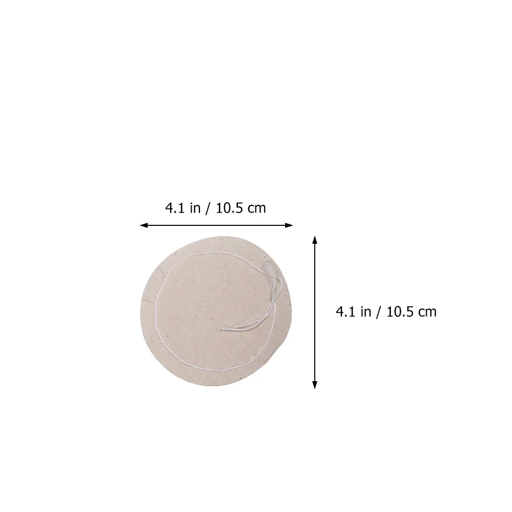 20pcs Syphon Coffee Maker Filter Cotton Replacement Filter Cloth (Beige) coffee maker filter