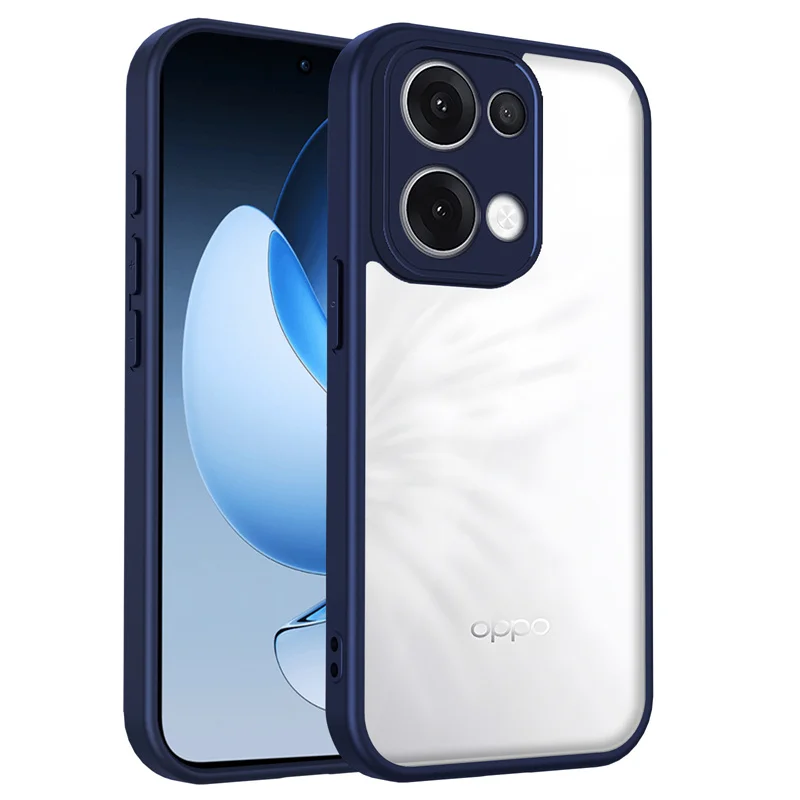 Sleek Plating Silicone Bumper Shockproof Matte Phone Case with Clear Back Cover