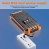 Solar Mobile Power Bank Portable Wireless Fast Charging 10000mAh 4USB port Suitable for iPhone xiaomi huawei with 2Led Light 3