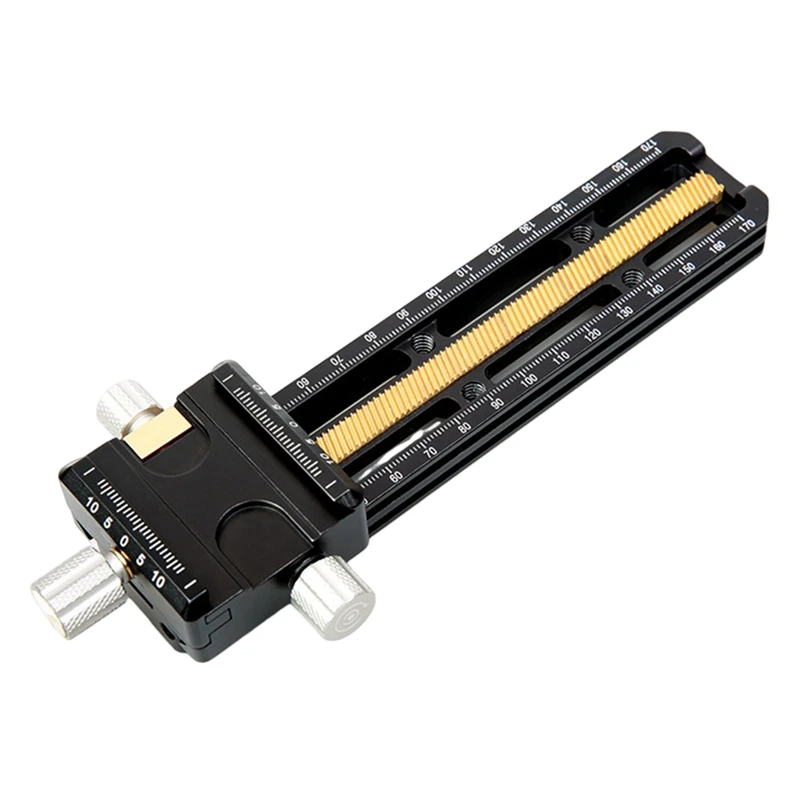 

1 PCS 170Mm Macro Focusing Rail Slider Black Metal For Close-Up And Reptiles Photography