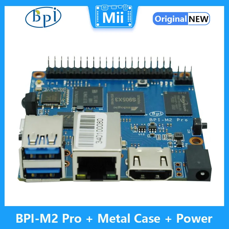 ٳ  BPI-M2 Pro ݼ ̽  Amlogic S905X3  ھ 2G LPDDR4 16G eMMC HDMI 2.1 WiFi BT 4.2 º ̱ 