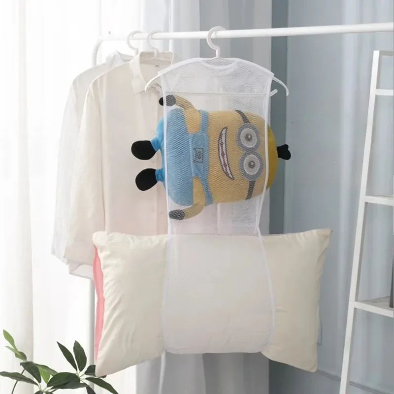 

MultiFunctional Windproof Balcony Pillow Drying Net Fine Mesh for Fast Toy Clothes Dryer SpaceSaving Foldable Storage Bag