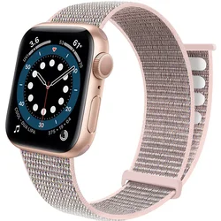 Nylon Strap for Smartwatch - Durable and Stylish Nylon Bracelet Band (3 Pink sand)