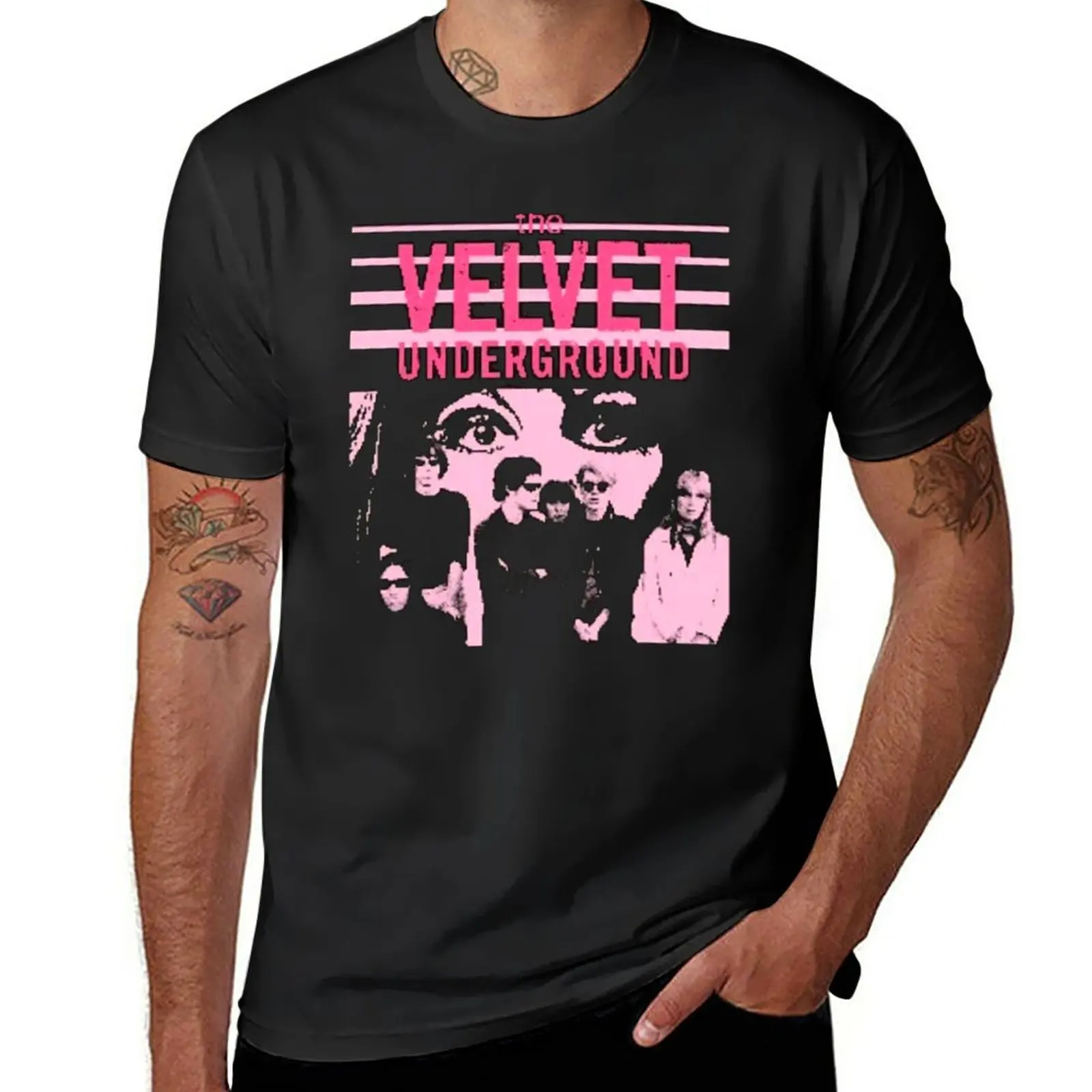 

New Music The Velvet Pink T-Shirt Aesthetic clothing vintage clothes Oversized t-shirt cute tops tshirts for men