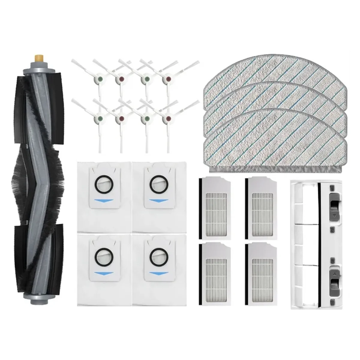 

Для Ecovacs T10 Plus / X1 Plus Запчасти для робота-пылесоса, основная боковая щетка, Hepa фильтр, пылесборник, Швабра, сменная деталь