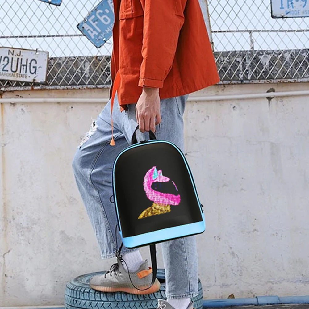 LED Advertising Backpack APP Control Advertising Business Bag Waterproof Outdoor Pixel Screen Bag for Outdoor Travel