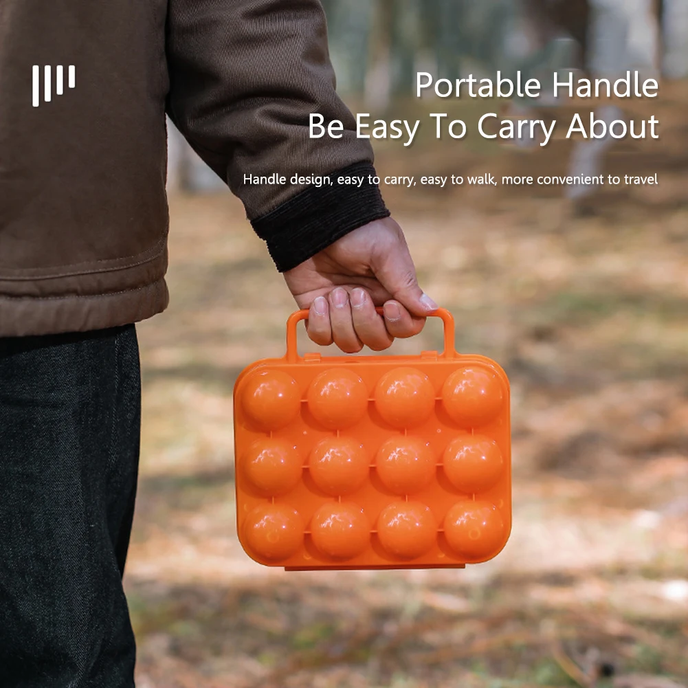 6/12 Grids Egg Storage Box Home Kitchen Organizer Egg Holder Container Case Portable Outdoor Camping Picnic Eggs Boxes Case 3