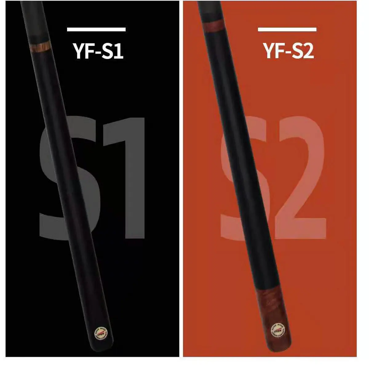 YFEN 57 &3/4 블랙 테크놀로지 탄소 섬유 당구 풀 큐 스틱, S1/S2 10.3mm + 익스텐더 + 큐 케이스