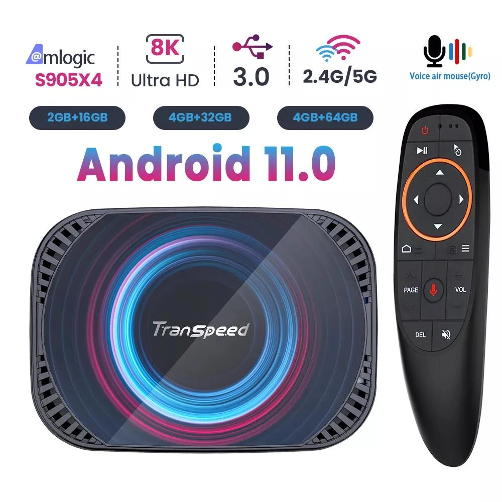 Transpeed X4 Android 11 Tv Box Amlogic S905x4 3d Bt4.0 4g 32g 64g 128g Fast  Dual Wifi Media Player 4k 8k Set Top Box - Set Top Box - AliExpress