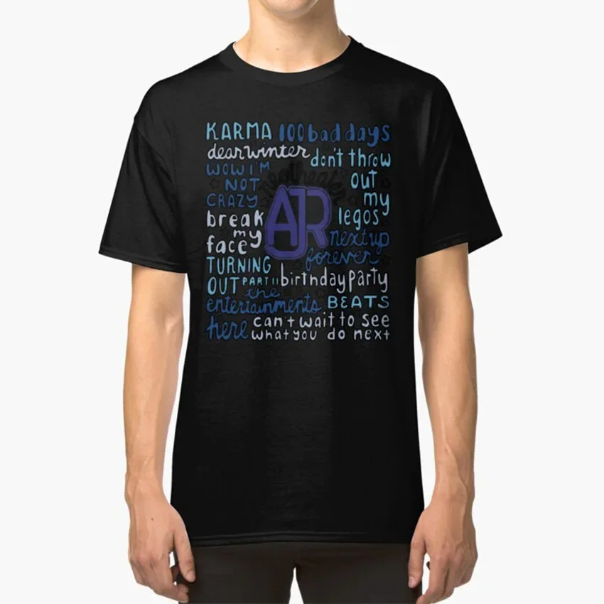 Футболка оверсайз Neotheater Ajr с изображением слабой музыки, неотеатра, братьев, неотеатра, мужская одежда в стиле Харадзюку