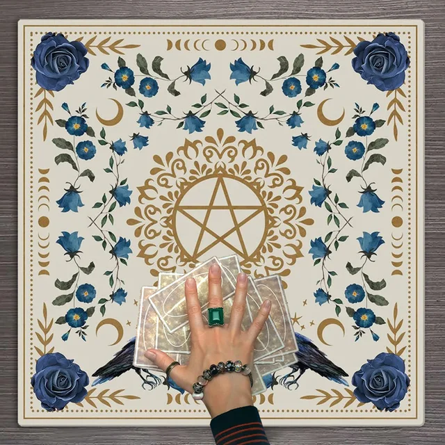 Oltárruha Alter Szövet Nap Hold Virág Tarot Elterjedt Olvasás Mat Witchy Cottagecore Dekoráció Boszorkány Ajándékok - Image 5