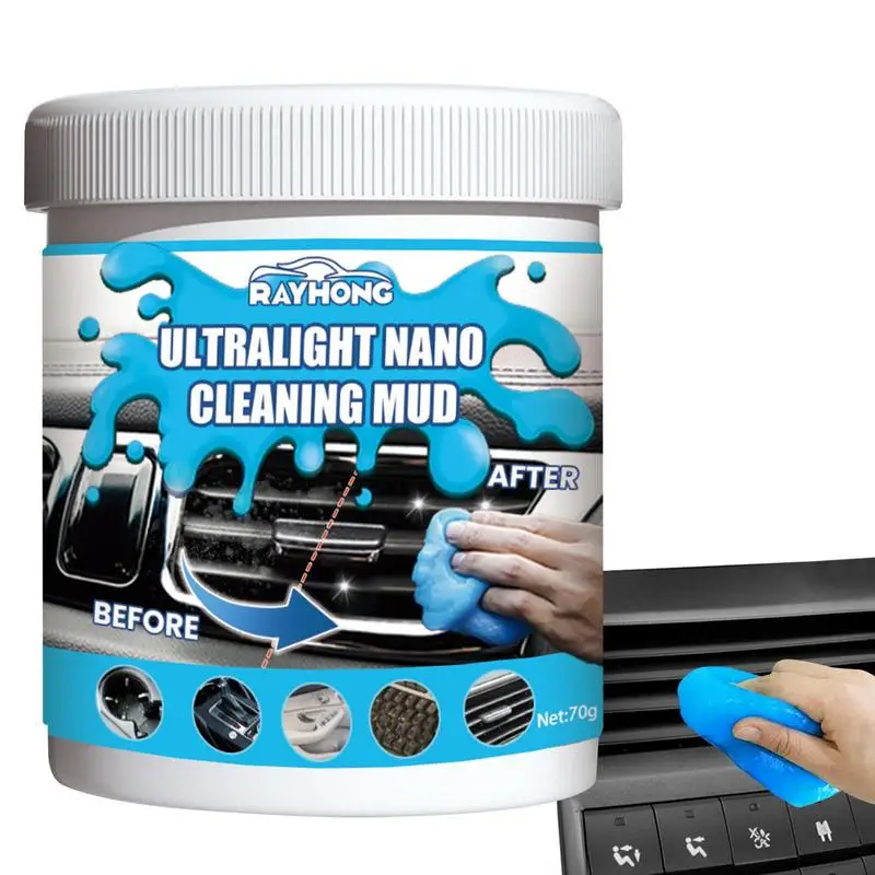 Cleaning Putty Automotive Interior Cleaning Sticky Mud 70g Car Cleaning Gel Gel Cleaner For Car