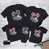 2025 Disney Trip Mickey Minnie Mouse Family Matching Shirts Cotton Dad Mom Bro Sis Kids T Shirt Baby Rompers Matching Clothes 1