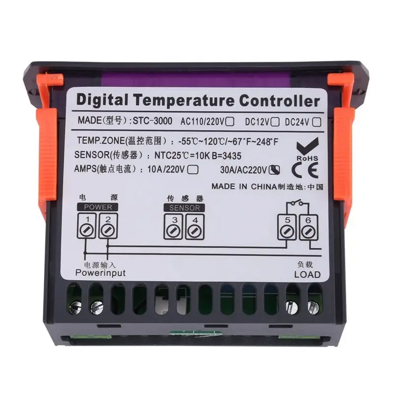 고품질 측정기구 STC-3000 디지털 온도 조절기 110-220V 30A 재고 있음