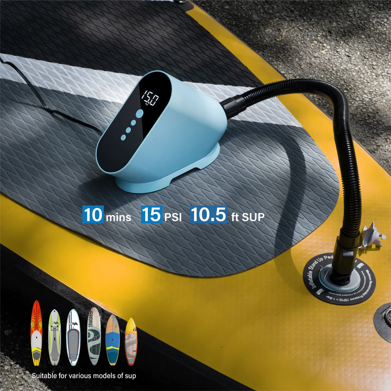 CYCPLUS D10 Sup Board Inflatable Pump 20PSI Air Inflator For SUP Outdoor Paddle Kayak Accessories