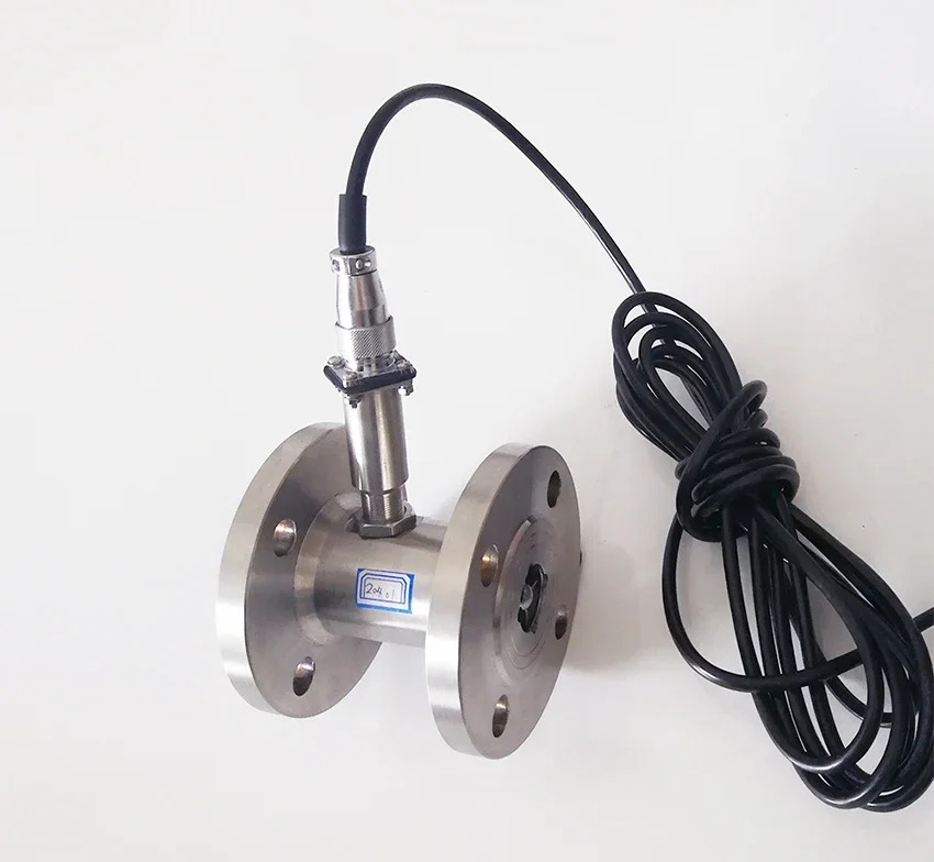 Flange Connection 304 SS Turbine Flow Sensor Water Fuel Oil Diesel Flowmeter Pu