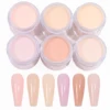 6Jars/set Professional Nude Pink Crystal Powder 3IN1 Pink Acrylic Powder Extension/Carving/Dipping Manicure Crystal Powder &*& 3