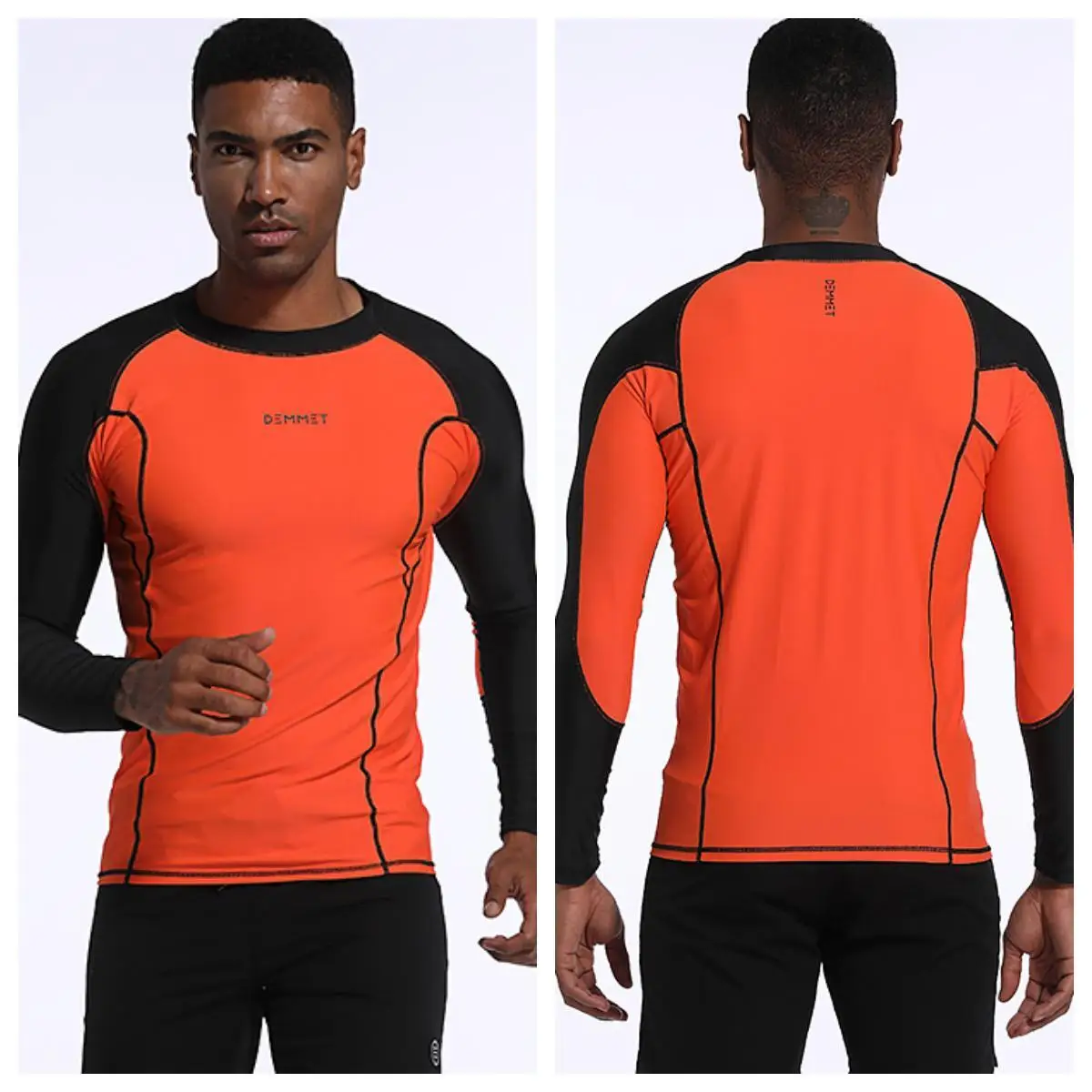 HOT Quick Dry Men Protection UV UPF 50+ Swimwear Long Sleeve Rashguard Surfing Rash Guard Surf Shirt for Swimming M-6XL