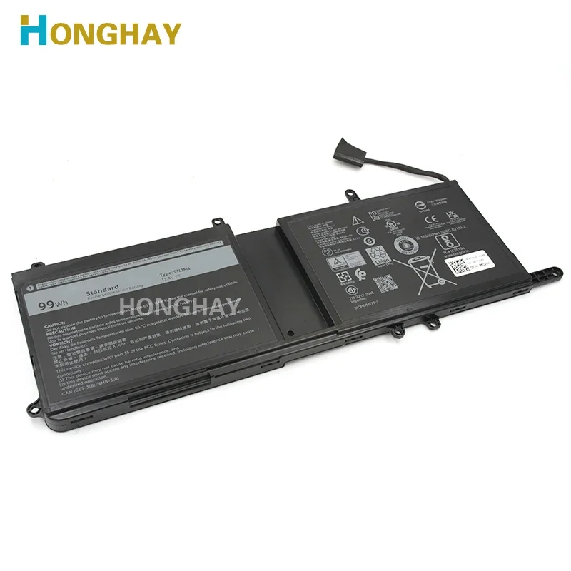 

HONGHAY 9NJM1 Laptop Battery For Dell Alienware 15 R3 R4 17 R4 R5 Series Notebook P31E P69F 44T2R HF250 MG2YH 11.4V 99WH
