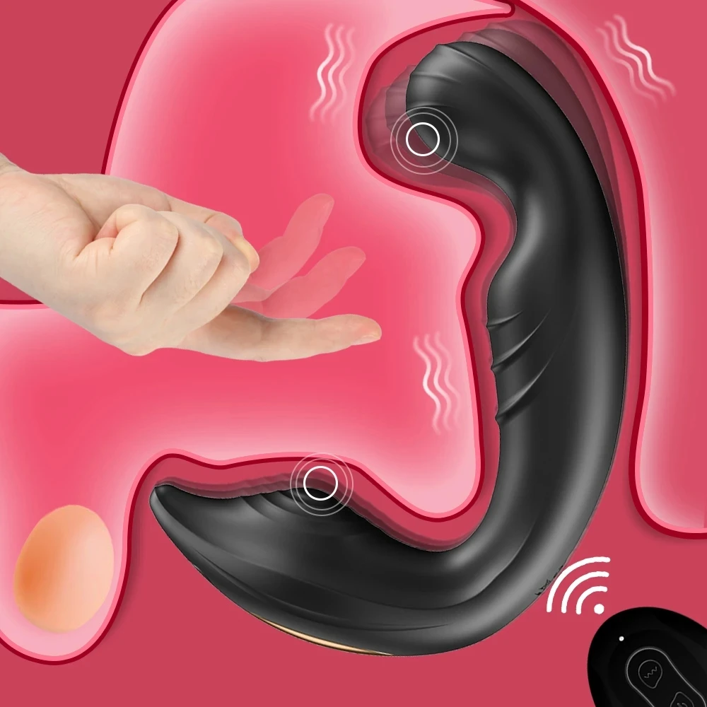 

Male Prostate Massage Vibrator Anal Plug Masturbators P Spot Vagina Clitoris Stimulator Butt Plug Toys For Men