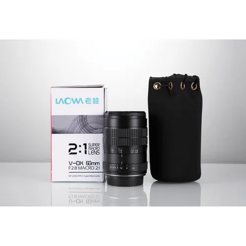Venus Optics Laowa 수동 울트라 매크로 렌즈, 니콘 F 캐논 EF 펜탁스 K  A EFocus 렌즈용, f/2.8 2X APS-C 포맷, 60mm