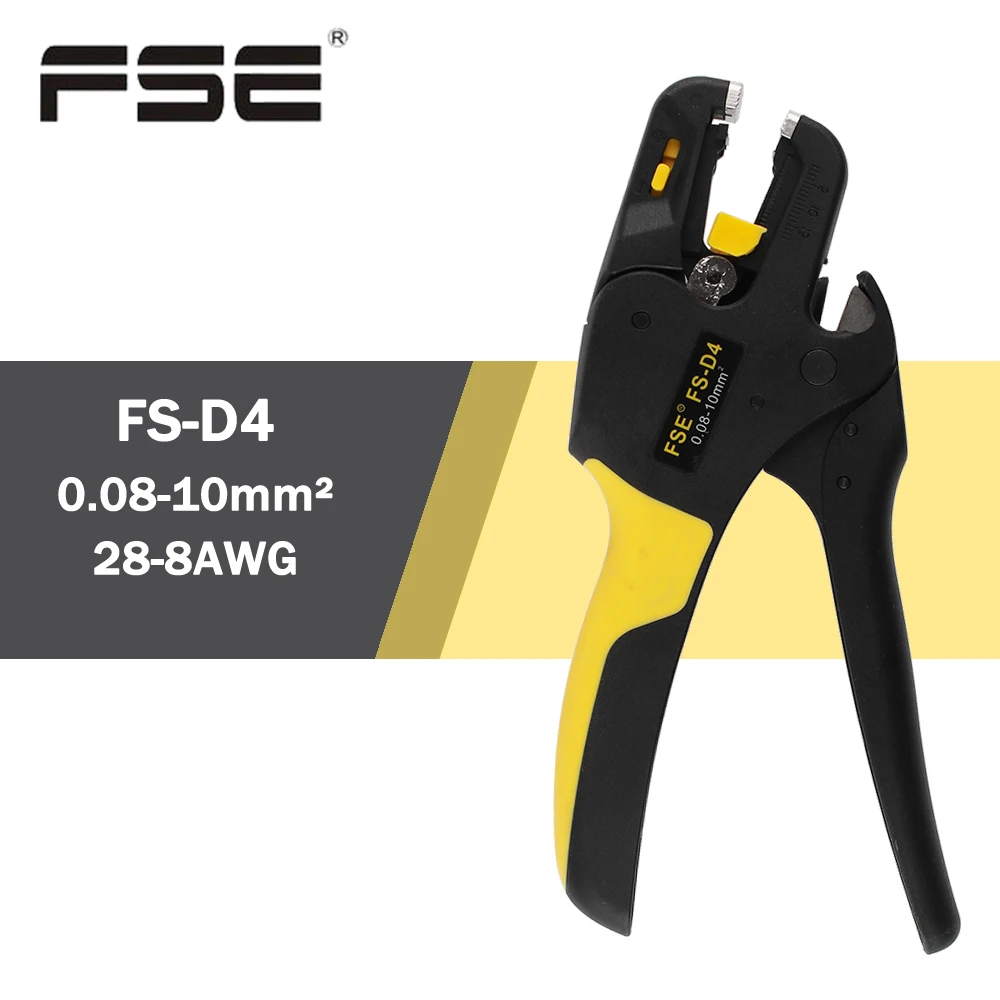 

Инструмент для зачистки проводов, автоматические плоскогубцы для зачистки проводов 0,08-10 мм2 28-8AWG, ножницы для резки кабеля D4, многофункциональный инструмент, регулируемая точность