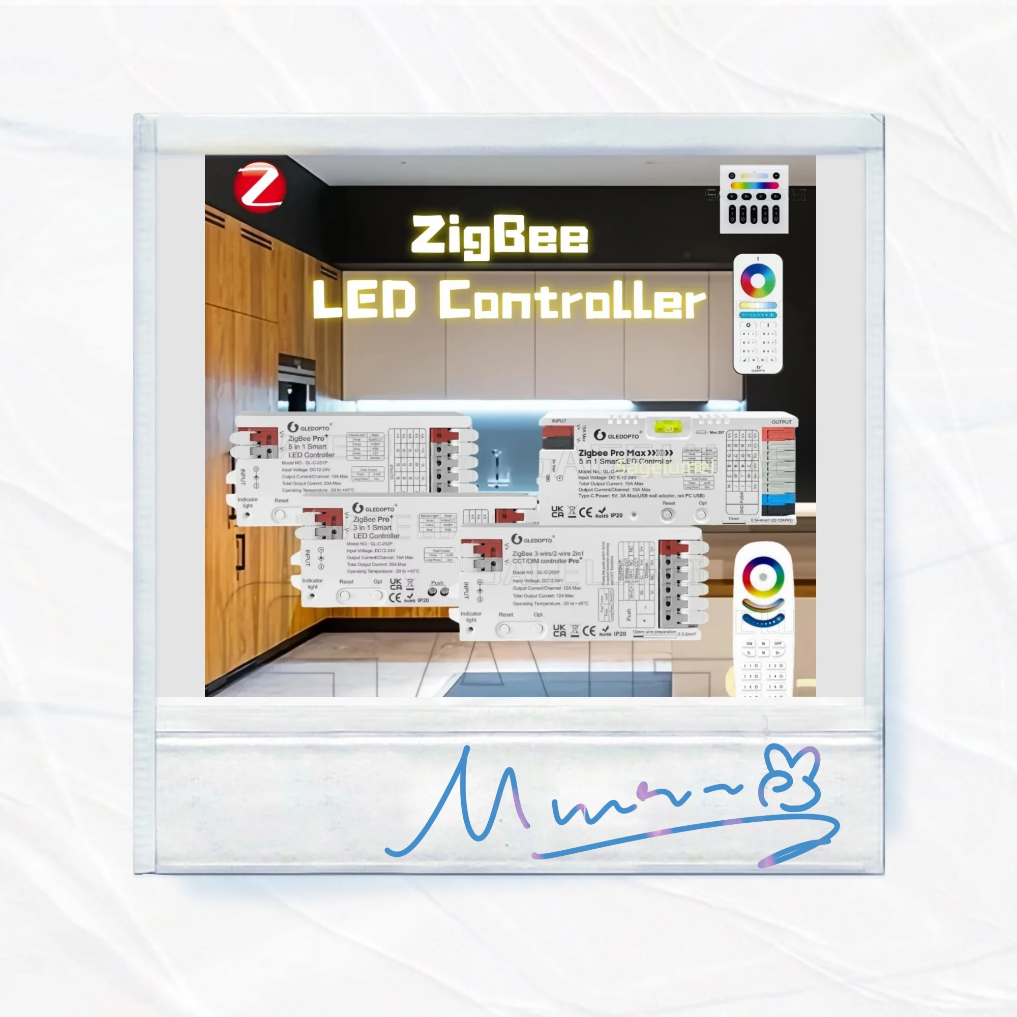 GLEDOPTO GL-C-201P/202P/203/601P 5 in 1 ZigBee 3.0 Pro+ LED Controller RGB CCT RGBW RGBCCT Strip Light Smart APP Voice Control
