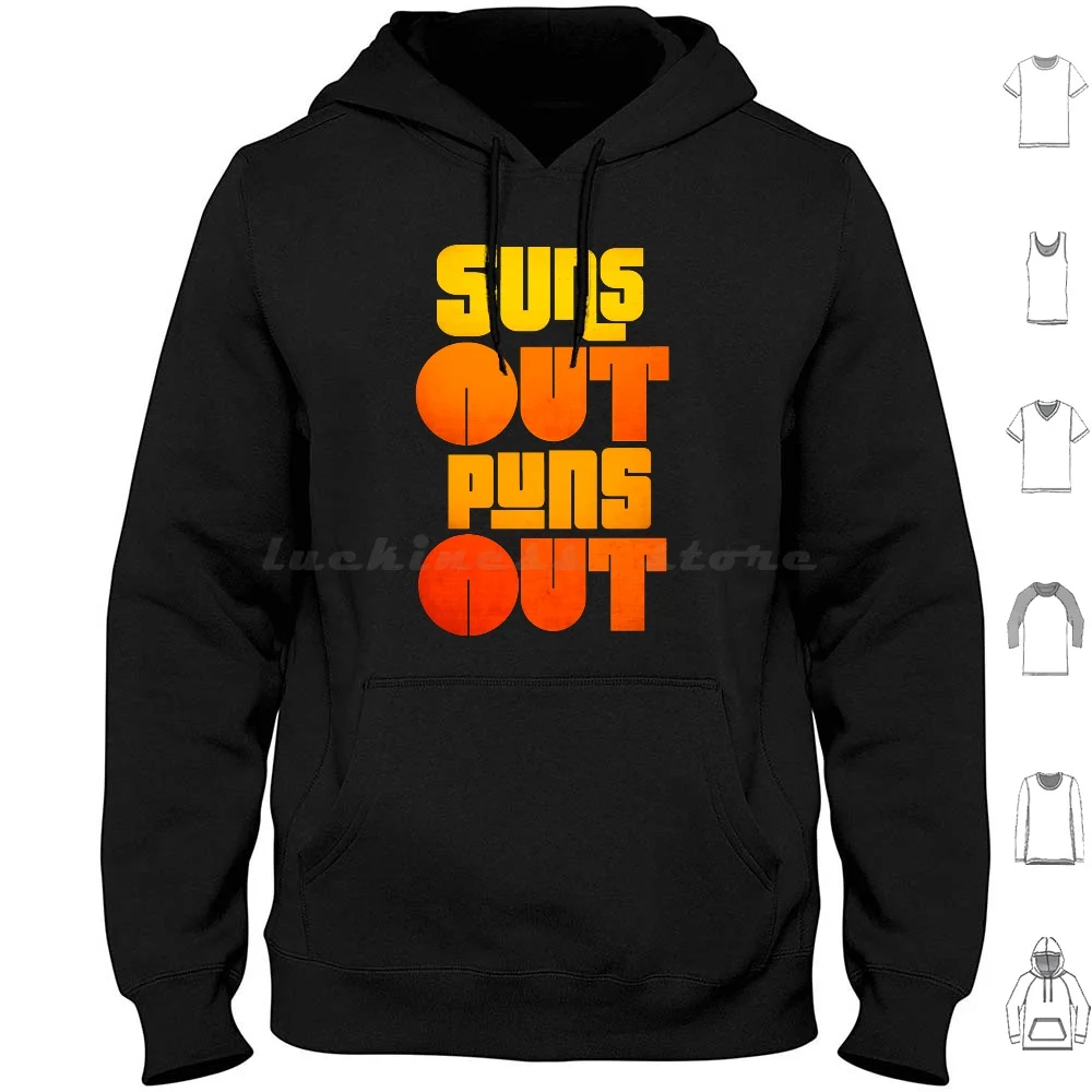 

Хлопковая толстовка Sun's Out Puns с длинным рукавом