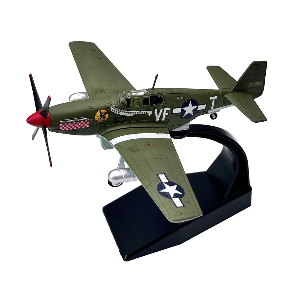 Scala 1/72 Us P51 P-51 Mustang Fighter Airplane Aircraft Metal Military Plane Toy Model Collection Ornamento Regalo