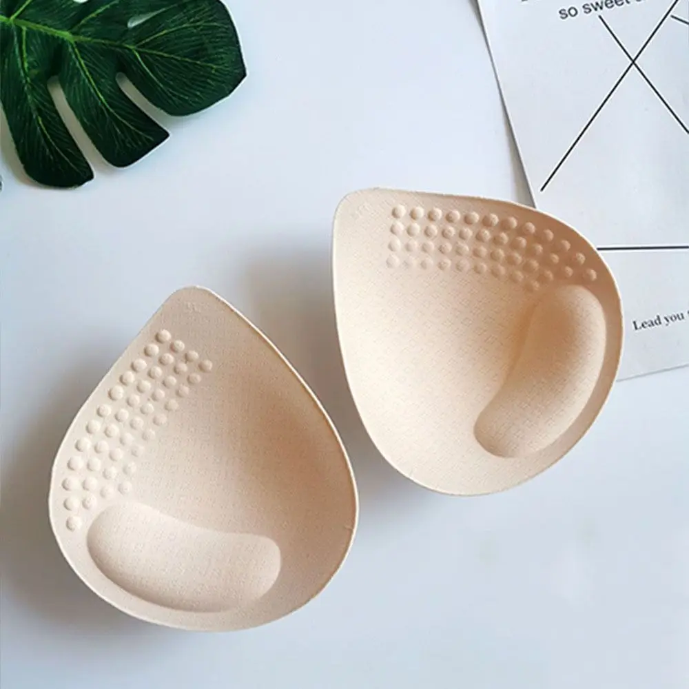 

Women Swimsuit Replacement Latex Chest Pad Sponge Push Up Enhancer Chest Cup Breast Swimwear Inserts Triangle Lingerie Bra Pad