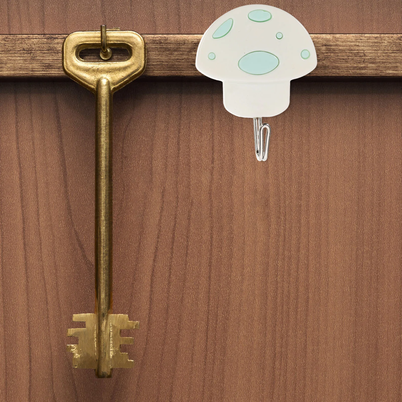 

Self-Adhesive Heavy Duty Wall Hooks for Bathroom Towels and Bags Decorative Mushroom Design Without Nails