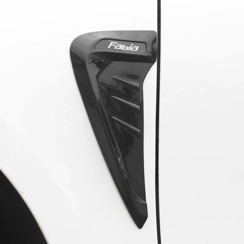 

Car Shark 3D Gills Stickers Side Fender Vent Decoration Modification Hood Air Outlet Stickers For Skoda Fabia Car Accessories