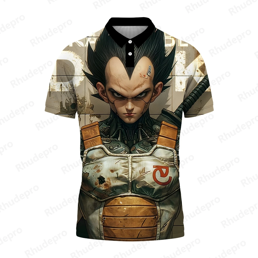 

Japanese Anime Polo Shirt For Men New Men's T-shirt Oversized Y2k Clothes Trend Gift 2024 Clothing Streetwear Hip Hop